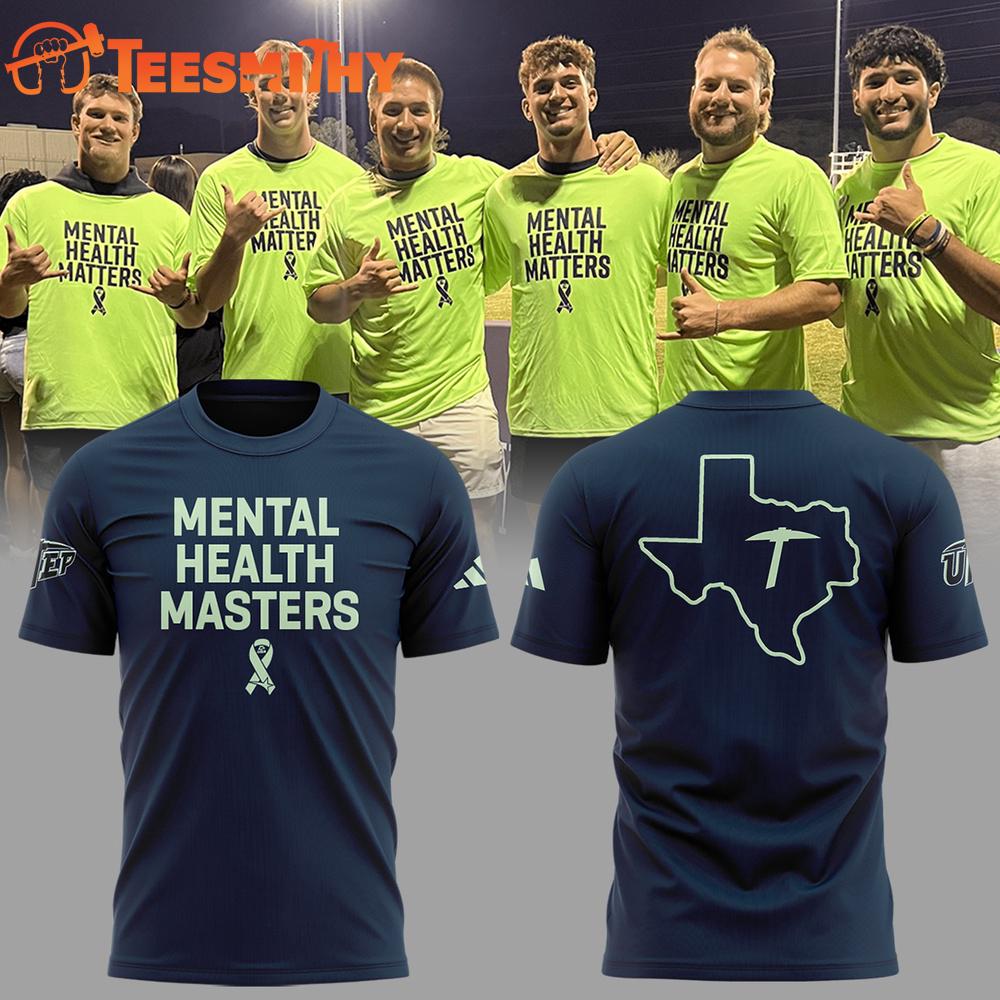 Mental Health Matters at UTEP Maps 2025 T Shirt