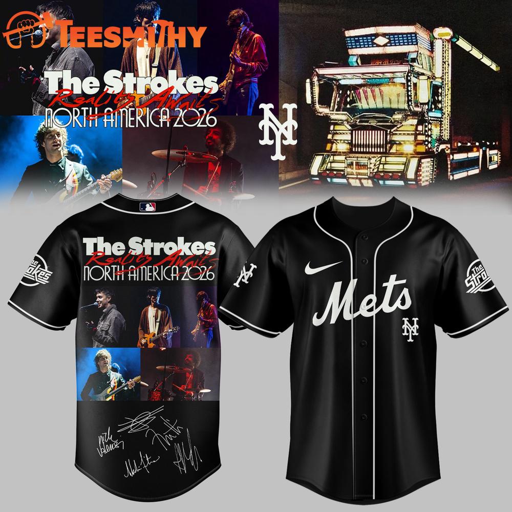 Mets x The Strokes Reality Awaits North America 2026 Signature Baseball Jersey