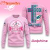 Minnesota Vikings 2025 NFL My God Is Stronger Than Breast Cancer Chritmas Sweater