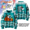 Miami Dolphins 2025 NFL Peanuts Snoopy Funny Christmas Ugly Sweater