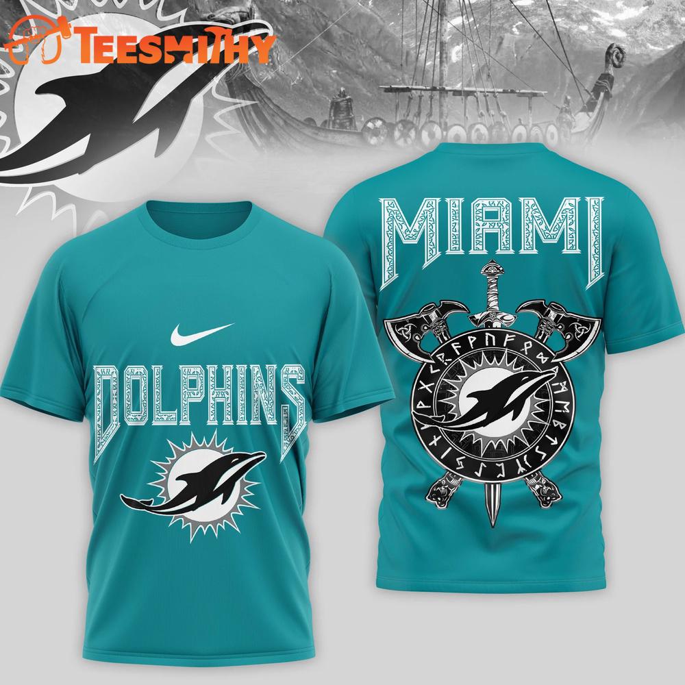 Miami Dolphins 2026 NFL Viking Special New 3D Shirt