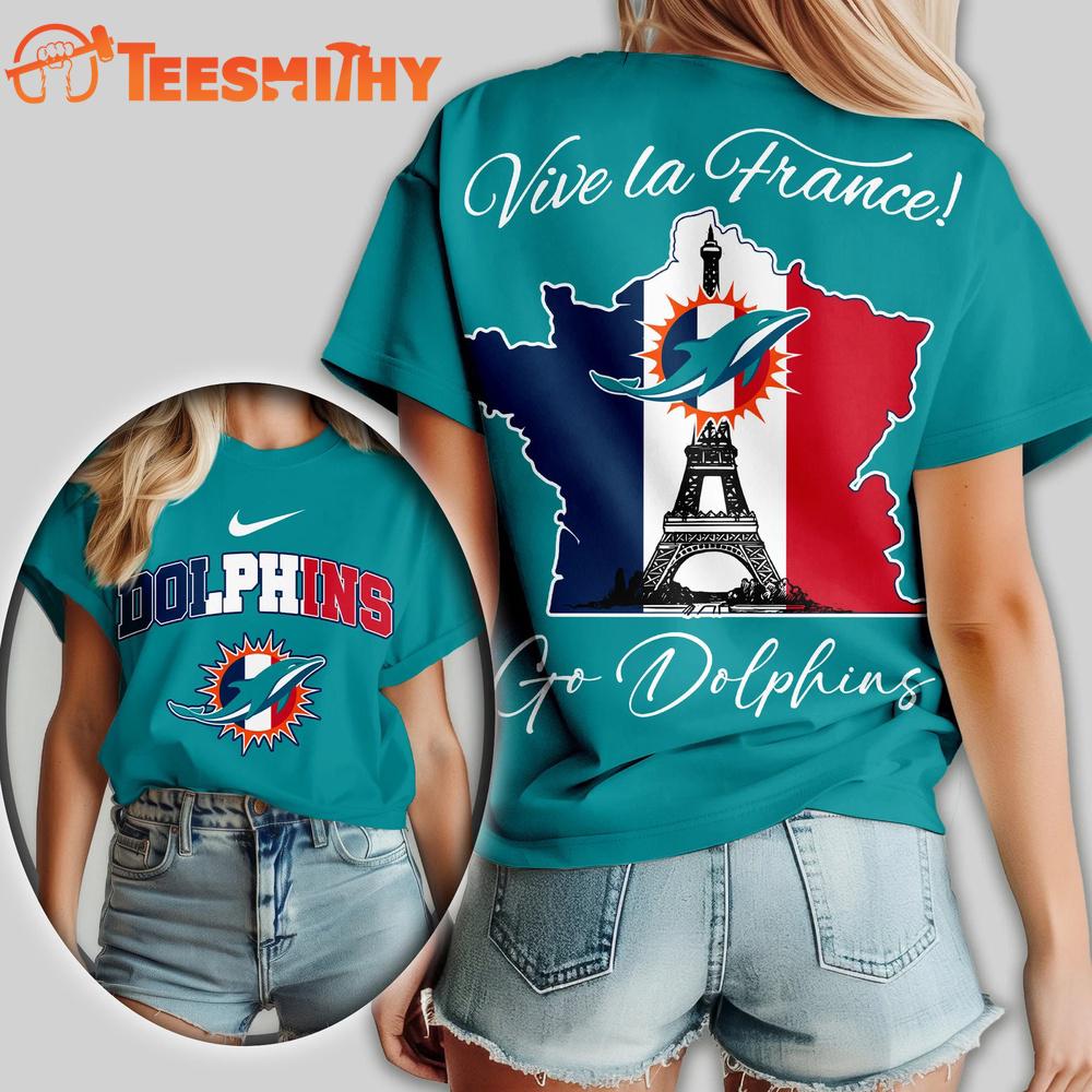 Miami Dolphins NFL France All Over Print T Shirt