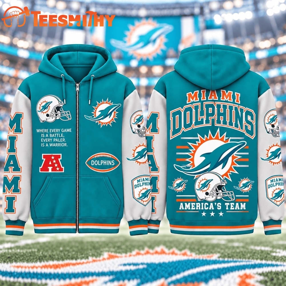 Miami Dolphins NFL Gridiron Heritage Zip Hoodie