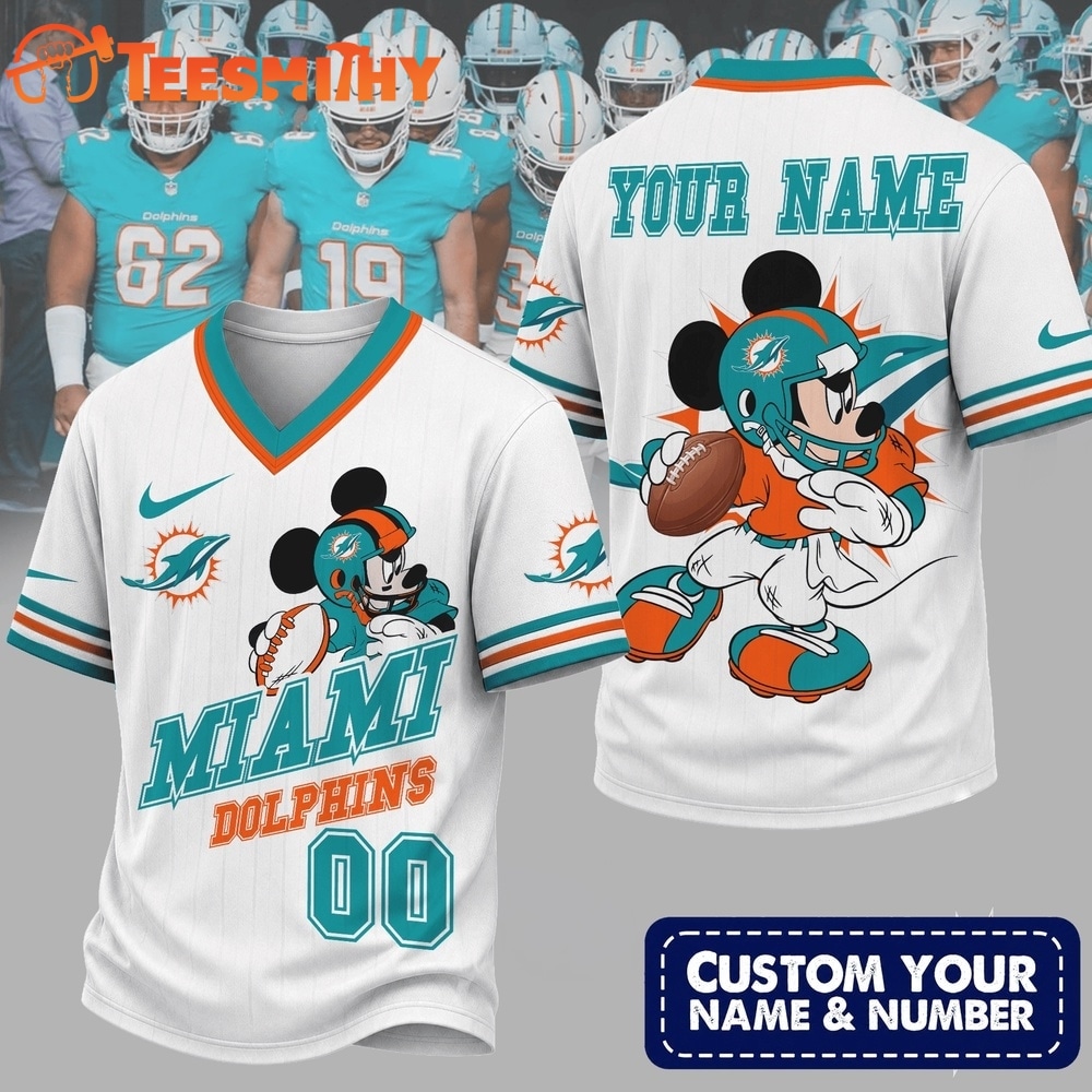 Miami Dolphins NFL Mickey Quarterback Football Jersey