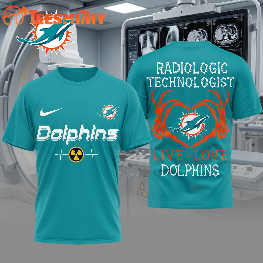 Miami Dolphins NFL Radiology Technologist Game Day 3D Shirt