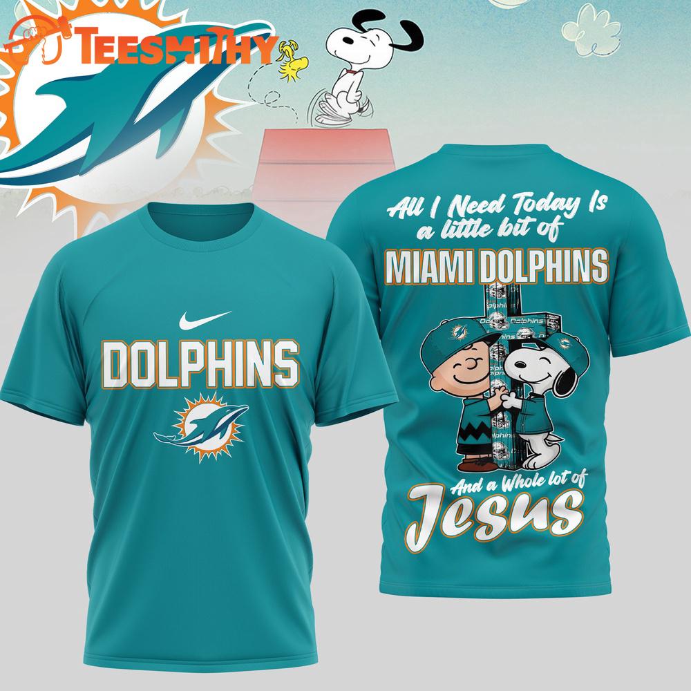 Miami Dolphins NFL Snoopy Peanuts League Blessing 3D Shirt