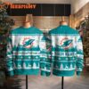 Miami Dolphins NFL Snow Ugly Christmas Sweater