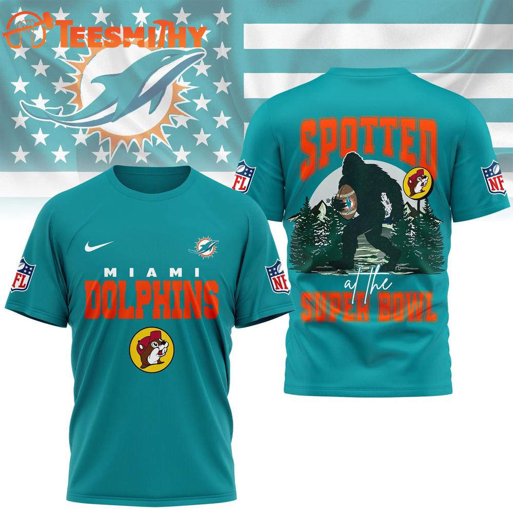 Miami Dolphins NFL Spotted at the Super Bowl 3D Shirt