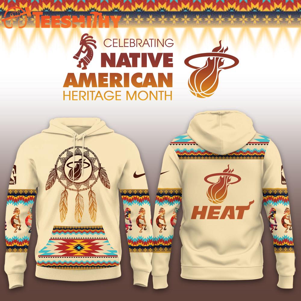 Miami Heat NBA Native American Heritage Limited Edition Hoodie Shirt