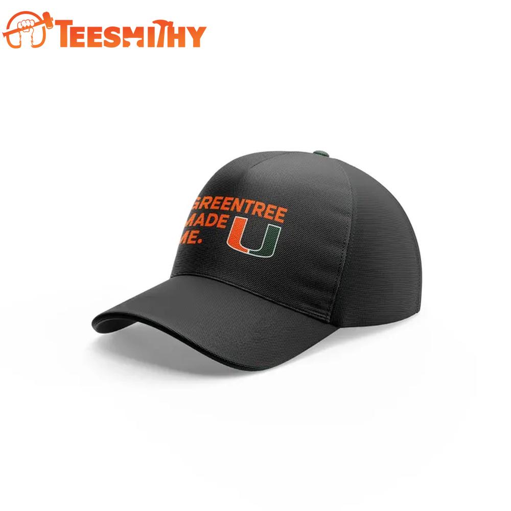 Miami Hurricanes Football Greentree Made Me Black Cap Miami Hurricanes Football Greentree Made Me Black Cap
