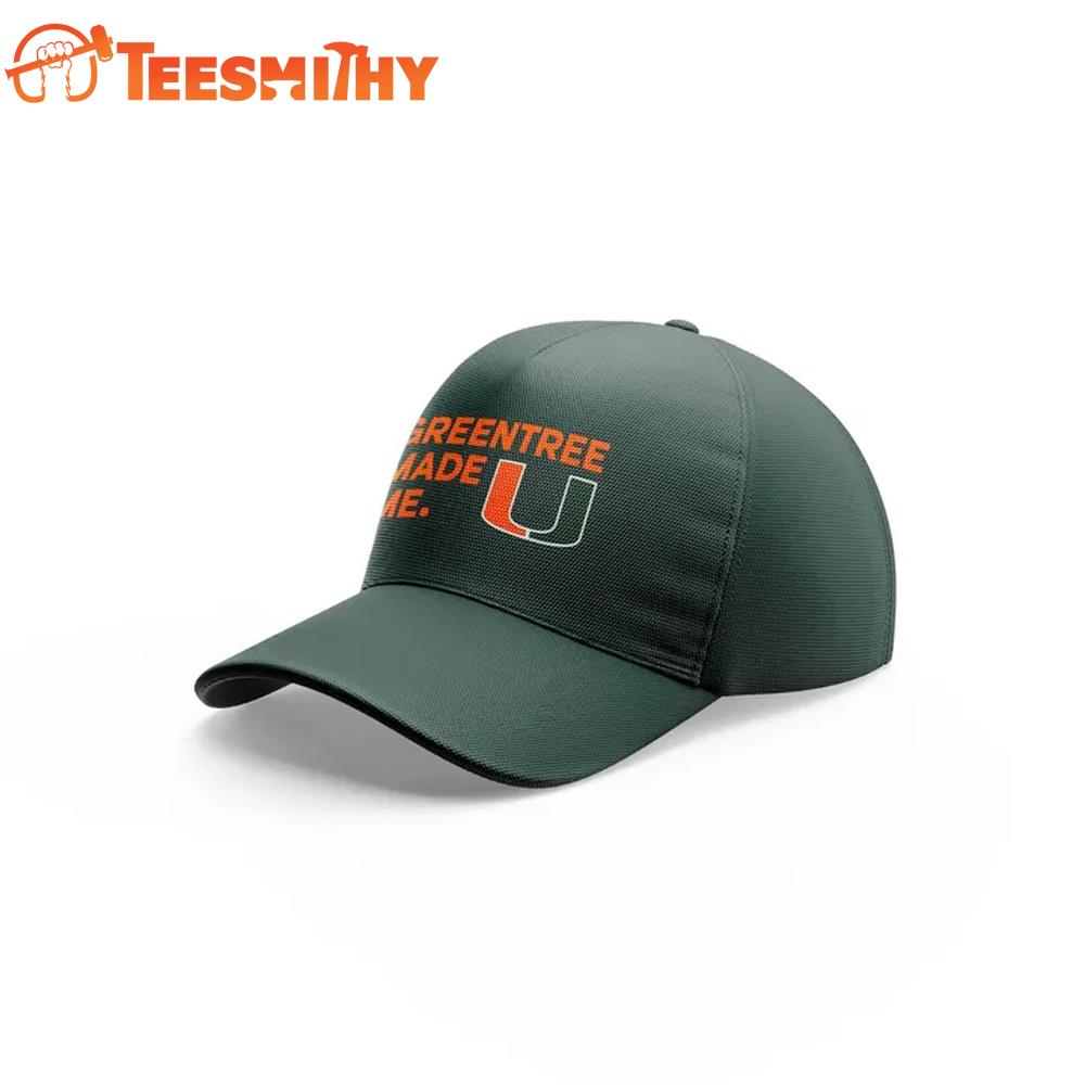 Miami Hurricanes Football Greentree Made Me Dark Green Cap Miami Hurricanes Football Greentree Made Me Dark Green Cap