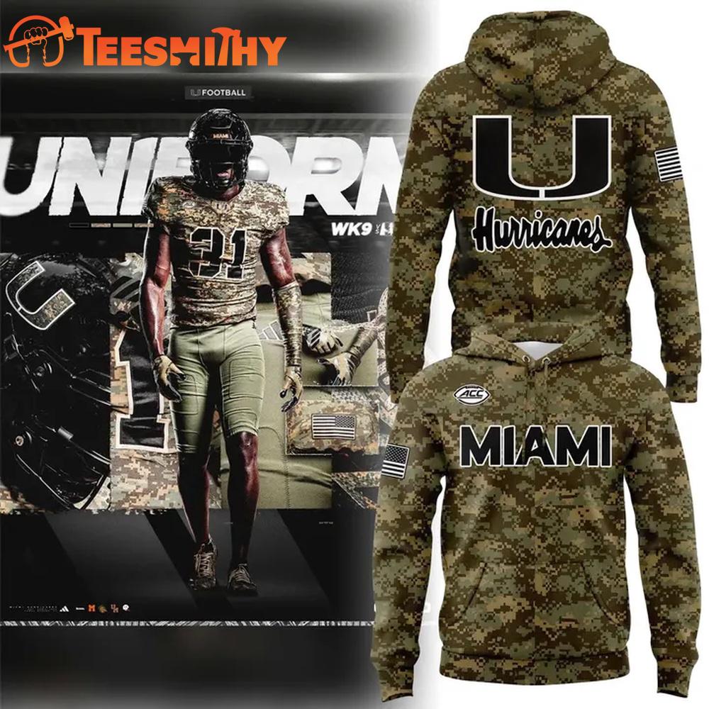 Miami Hurricanes Military Appreciation Hoodie