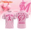 Milwaukee Brewers 2025 MLB Pink Breast Cancer Awareness Design 3D Shirt