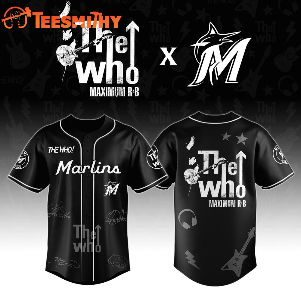 Miami Marlins The Who The Song Is Over North American Farewell Tour Baseball Jersey