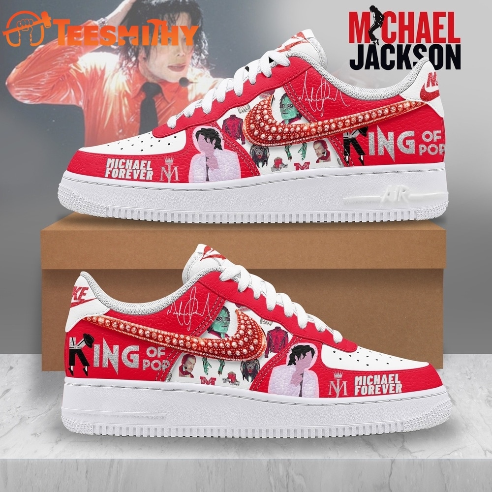 Michael Jackson King Of Pop Custom Air Force 1 Shoes