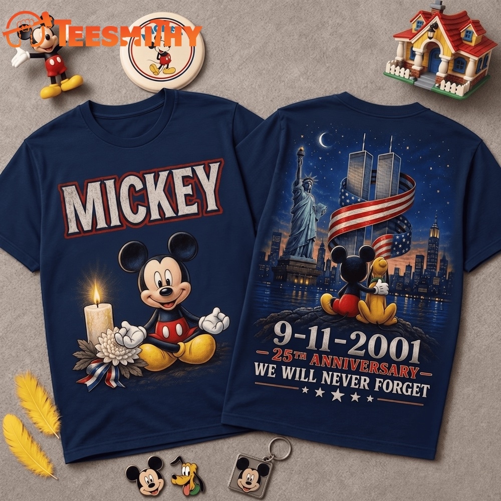 Mickey 911 Memorial 25th Anniversary 3D Shirt