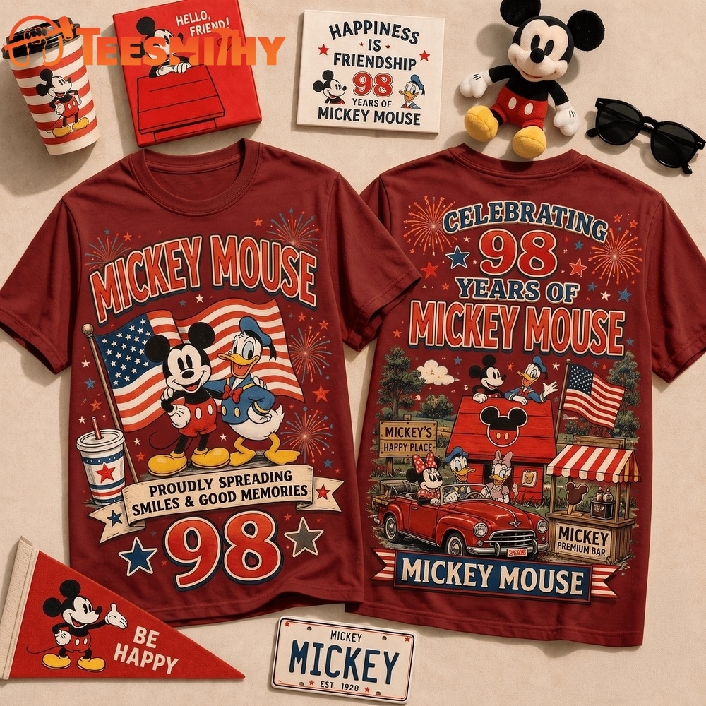 Mickey Mouse 98th Anniversary Patriotic Memories Graphic Shirt