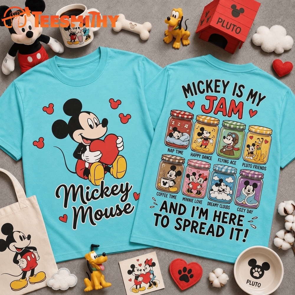 Mickey Mouse Is My Jam Cute Love T Shirt