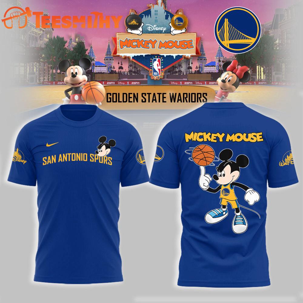 Mickey Mouse x Golden State Warriors Limited Edition 3D Shirt