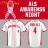 Milwaukee Brewers ALS Awareness Night 2025 Baseball Jersey