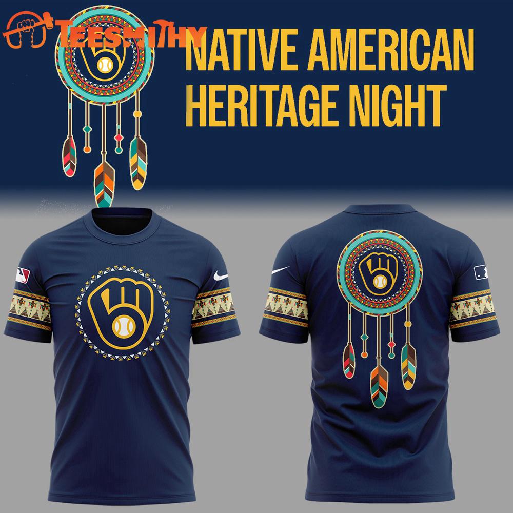 Milwaukee Brewers Native American Heritage Month 2025 3D Shirt