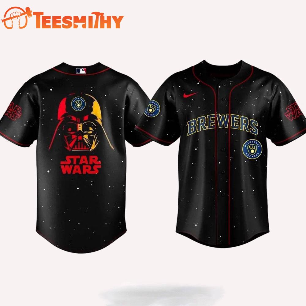Milwaukee Brewers Star Wars Night Baseball Jersey Milwaukee Brewers Star Wars Night Baseball Jersey
