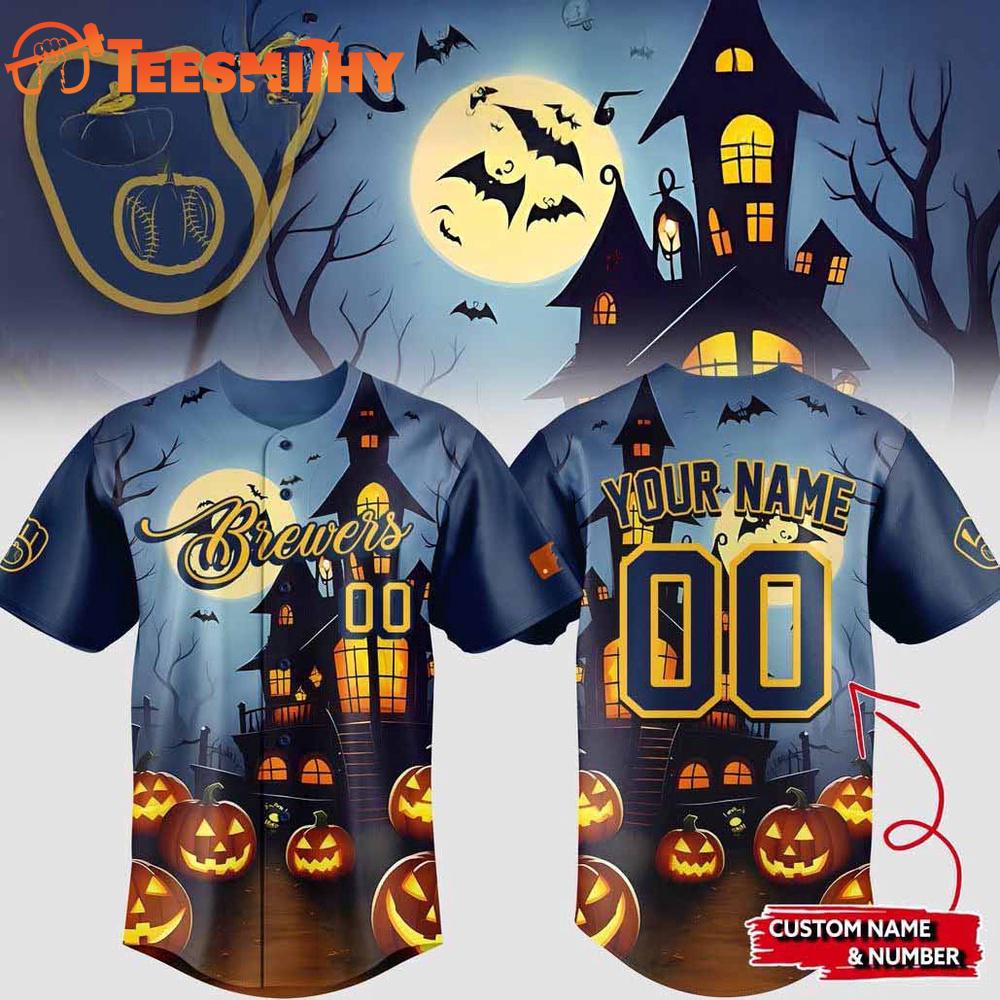 Milwaukee Brewers x Halloween Baseball Jersey