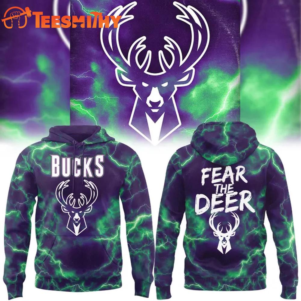 Milwaukee Bucks Fear The Deer 2025 Limited Hoodie Shirt