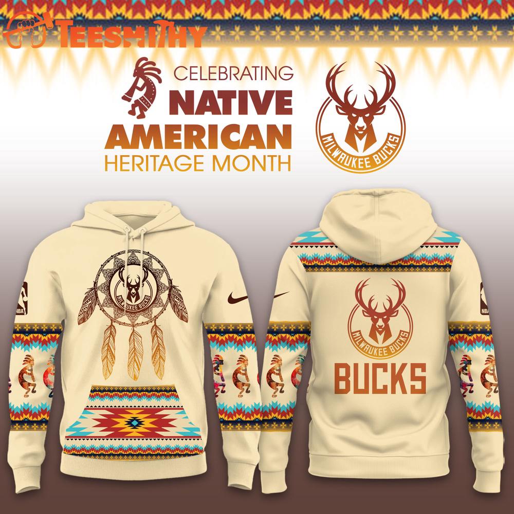Milwaukee Bucks NBA Native American Heritage Limited Edition Hoodie Shirt