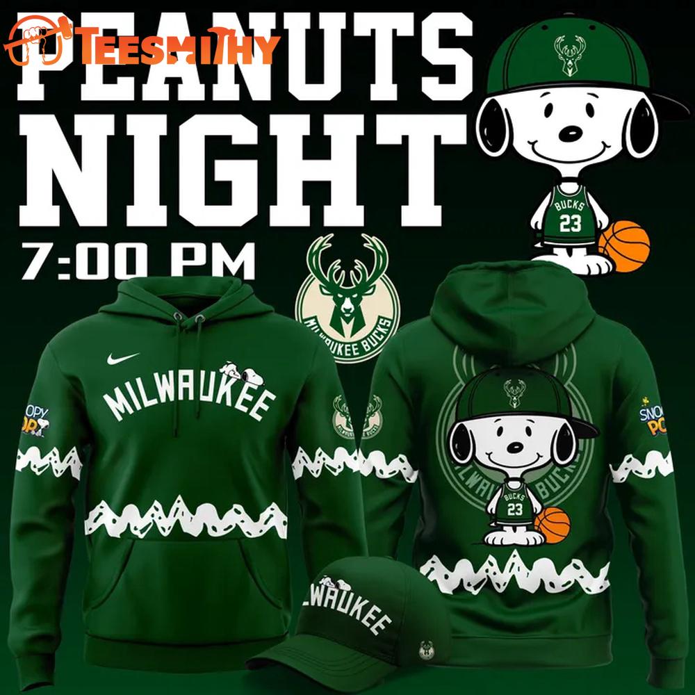 Milwaukee Bucks x Peanuts Night 2026 Limited Edition Hoodie
