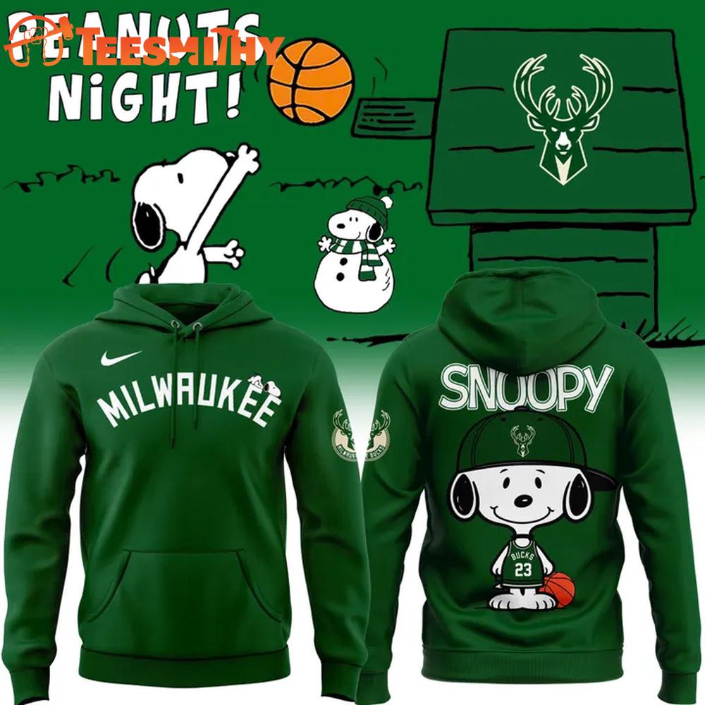 Milwaukee Bucks x Peanuts Night 2026 Special New Hoodie