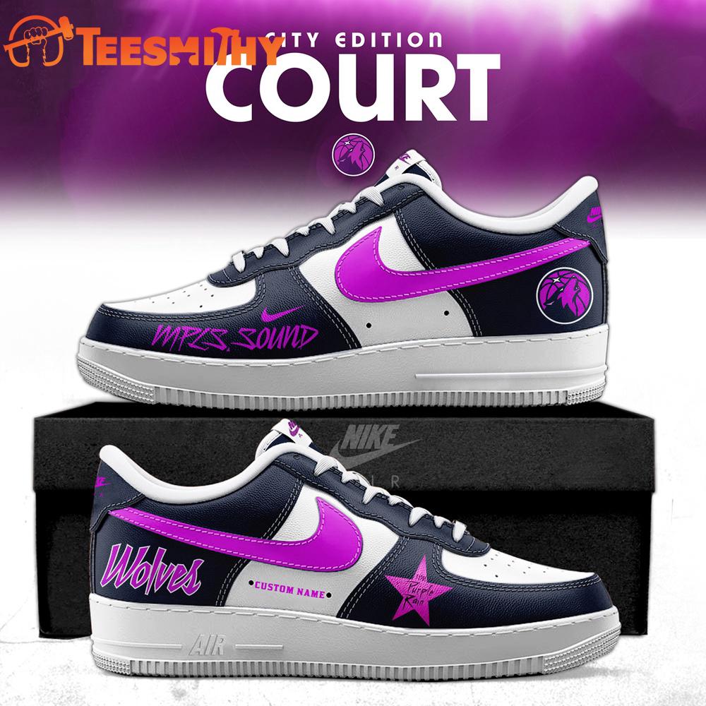 Minnesota Timberwolves 2025 City Air Force 1 Shoes Sneaker