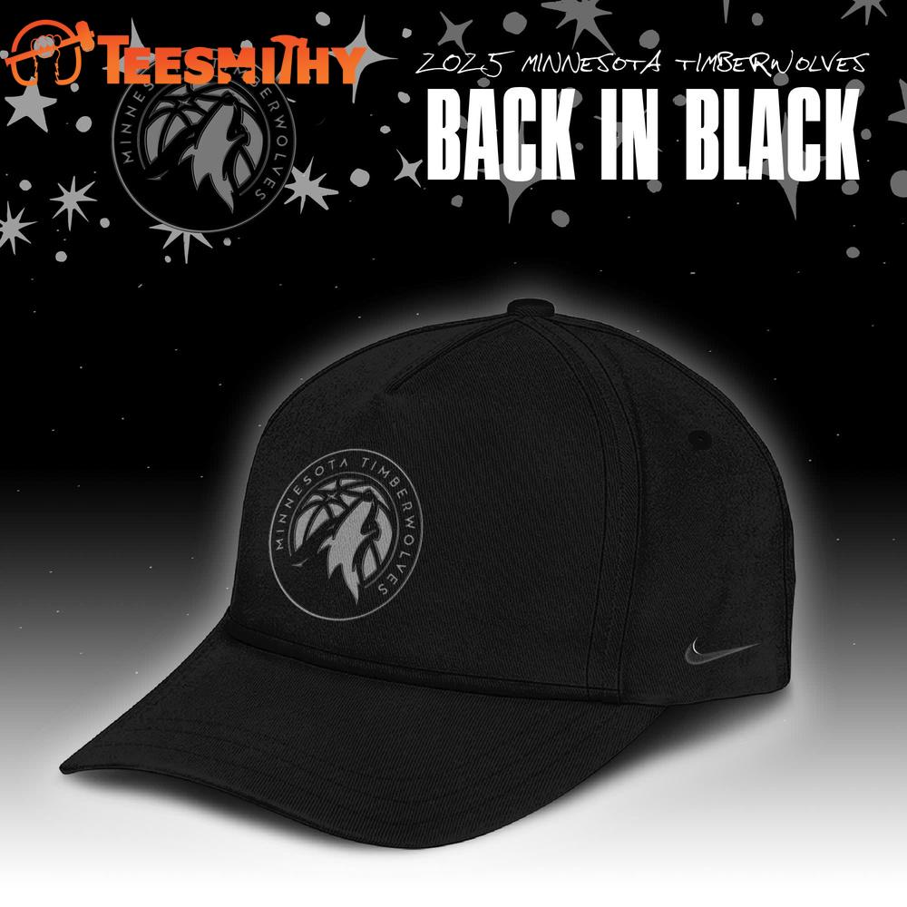Minnesota Timberwolves Back In Black 2025 Special Edition Cap