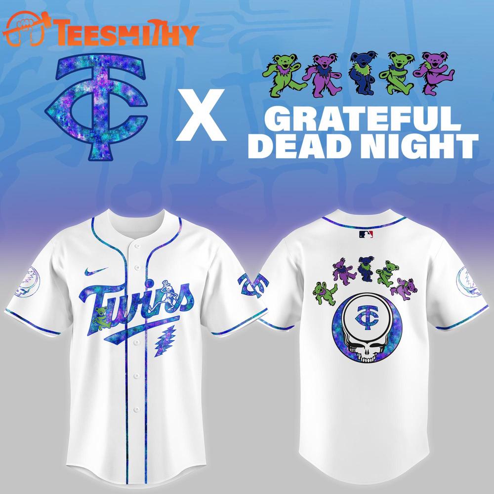 Minnesota Twins 2025 Grateful Dead Night Game Baseball Jersey Minnesota Twins 2025 Grateful Dead Night Game Baseball Jersey