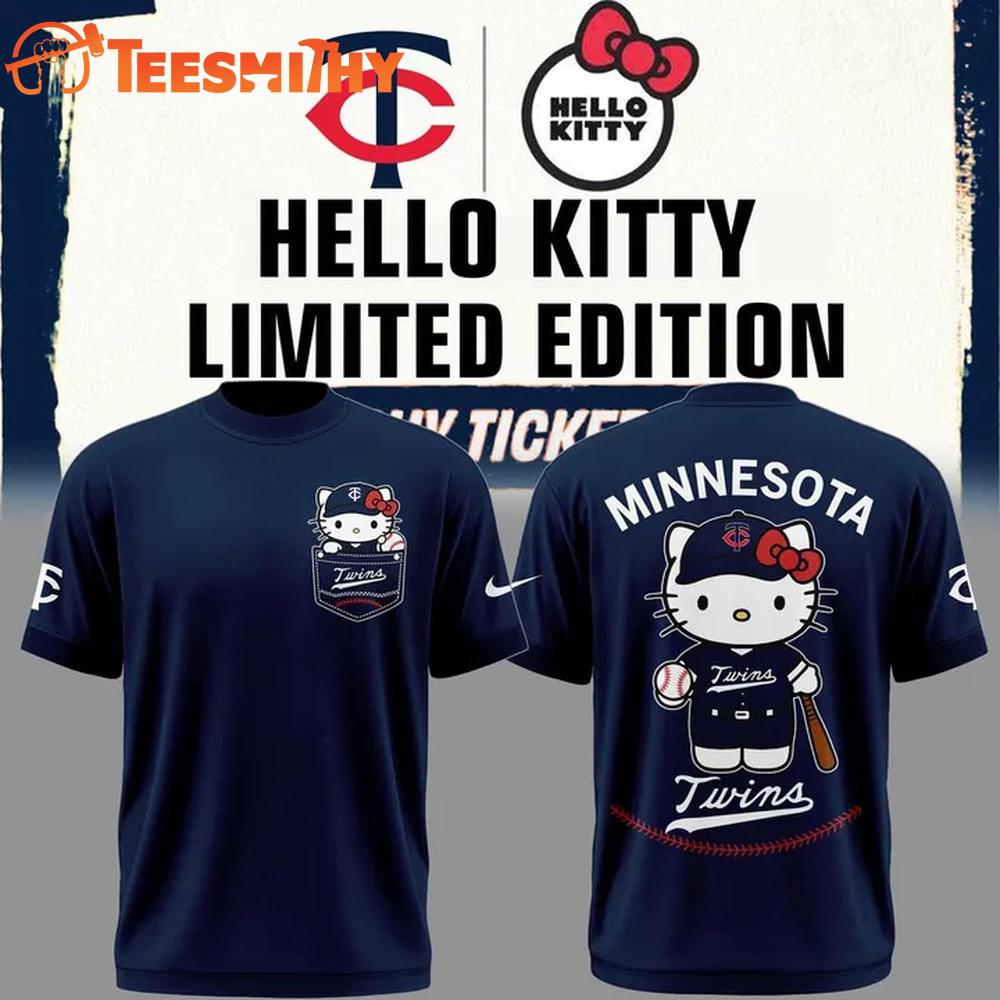 Minnesota Twins x Hello Kitty Night Special New 2026 T Shirt
