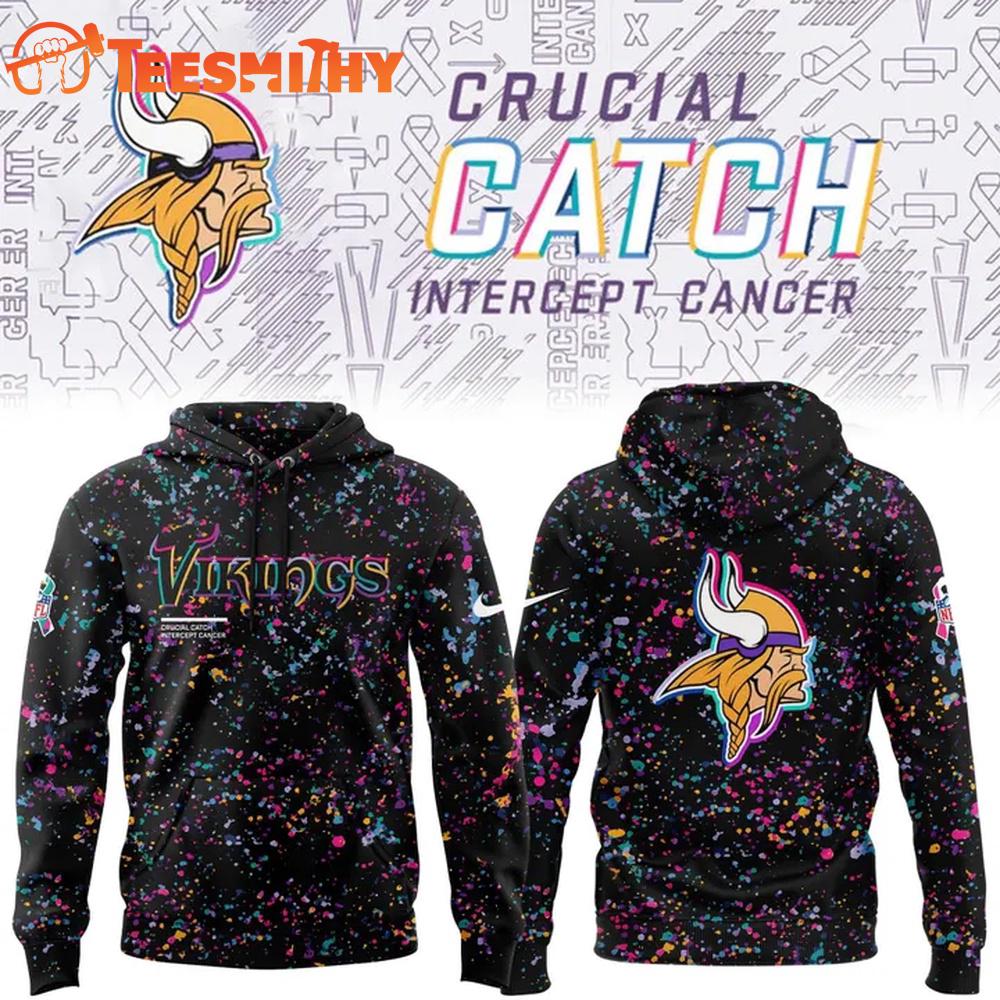 Minnesota Vikings 2025 NFL Crucial Catch New Design Hoodie Shirt Minnesota Vikings 2025 NFL Crucial Catch New Design Hoodie Shirt