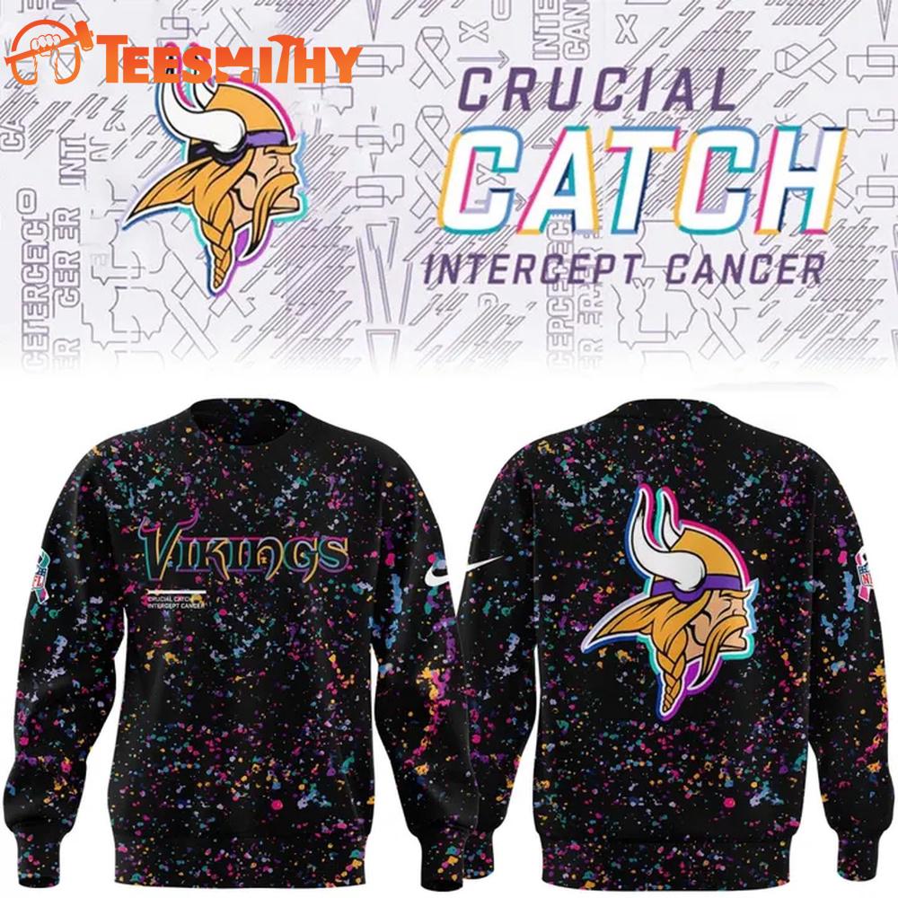 Minnesota Vikings 2026 NFL Crucial Catch Special New Sweatshirt