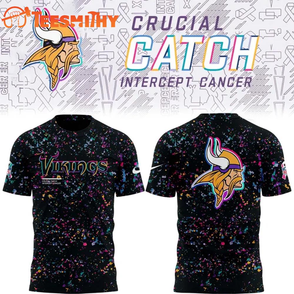 Minnesota Vikings 2026 NFL Crucial Catch Special New T Shirt