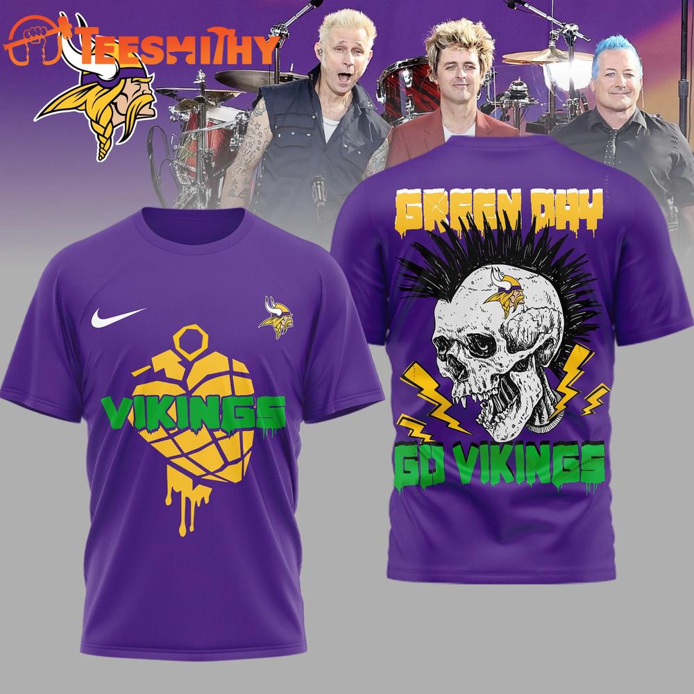 Minnesota Vikings 2026 NFL Green Day Football Unisex 3D Shirt