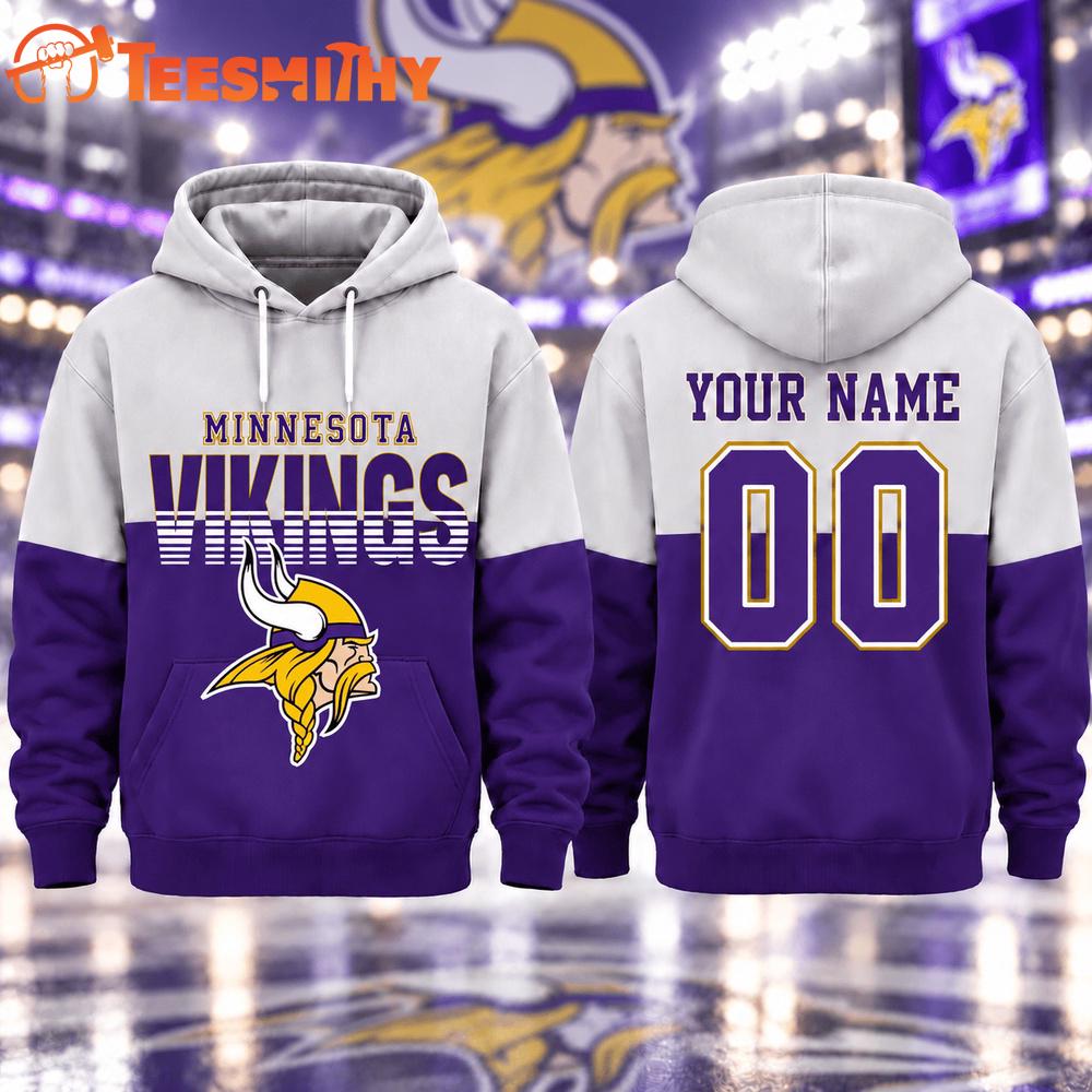 Minnesota Vikings 2026 NFL Varsity Stripe Hoodie