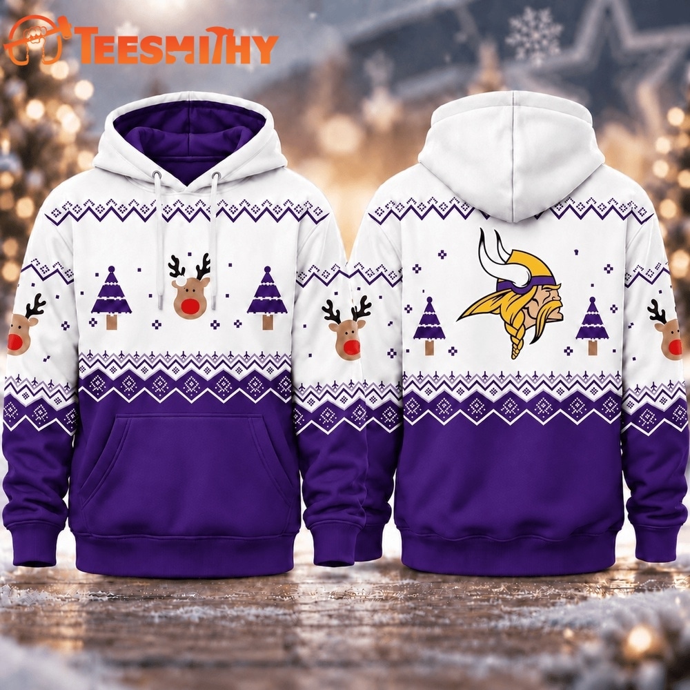 Minnesota Vikings NFL Christmas Game Day Hoodie Shirt