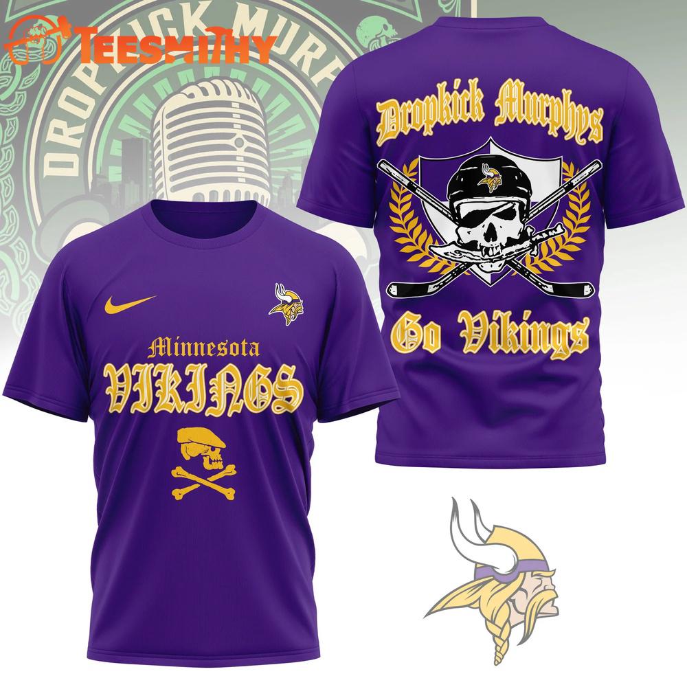 Minnesota Vikings NFL Dropkick Murphys Fan 3D T Shirt
