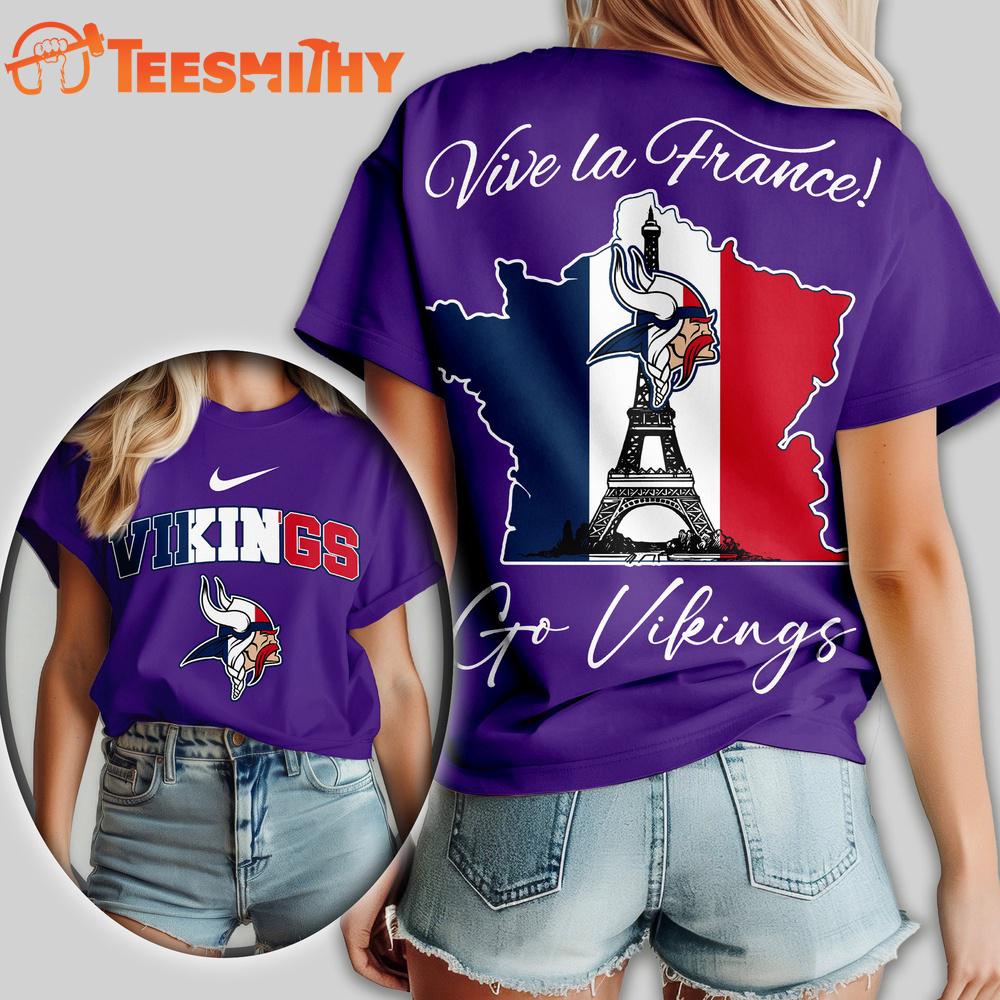 Minnesota Vikings NFL France All Over Print T Shirt