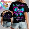 New England Patriots NFL No Story Should End Too Soon Suicide Prevention Awareness Unisex 3D Shirt