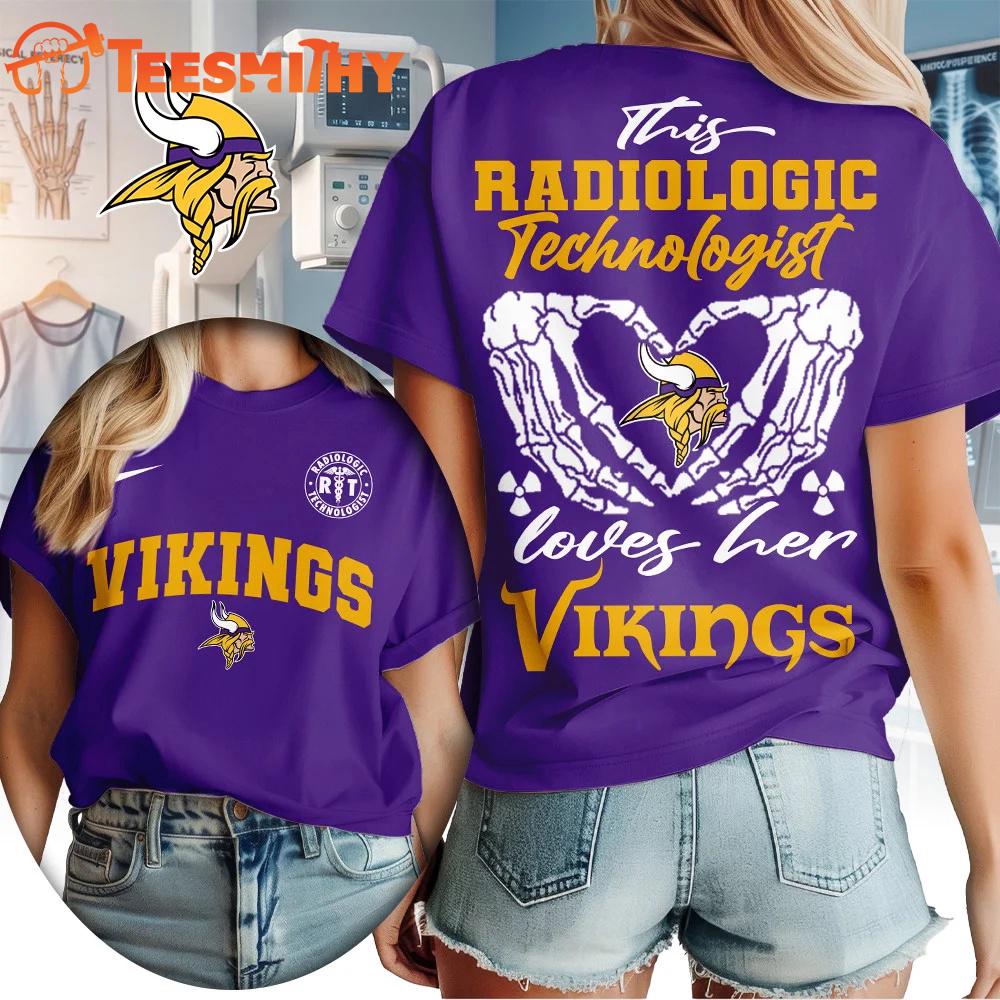 Minnesota Vikings NFL Radiology Technologist All Over Print T Shirt