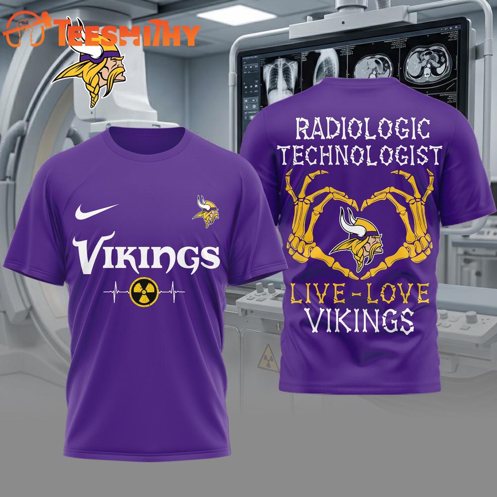 Minnesota Vikings NFL Radiology Technologist Game Day 3D Shirt