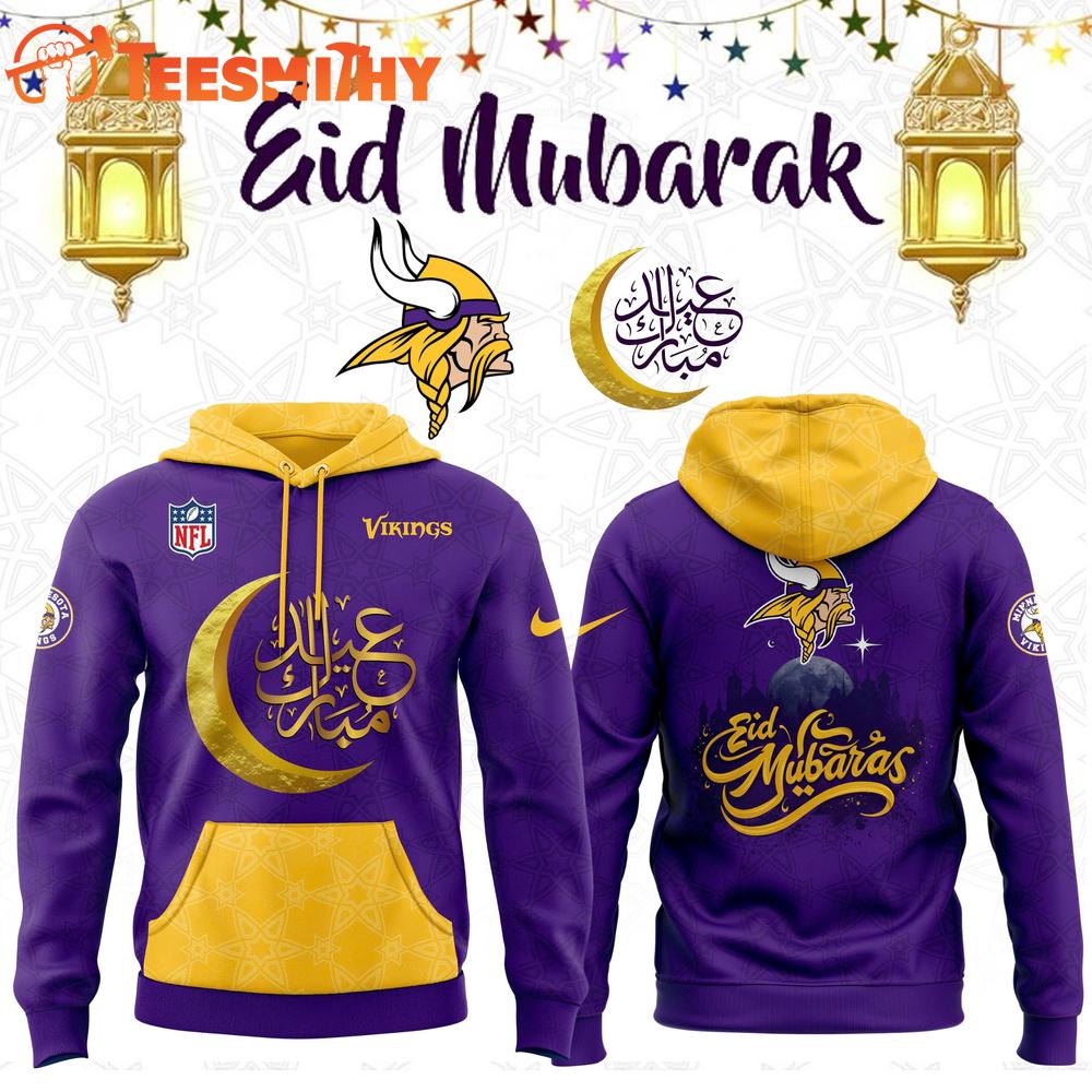 Minnesota Vikings x 2025 Eid Mubarak Limited Hoodie Shirt Minnesota Vikings x 2025 Eid Mubarak Limited Hoodie Shirt