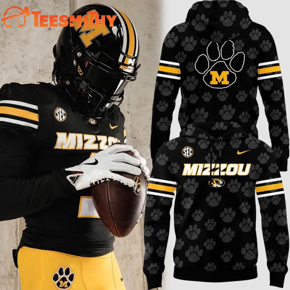Missouri Tigers Football Dark Mode Mizzou Wordmark Uniform Hoodie Missouri Tigers Football Dark Mode Mizzou Wordmark Uniform Hoodie