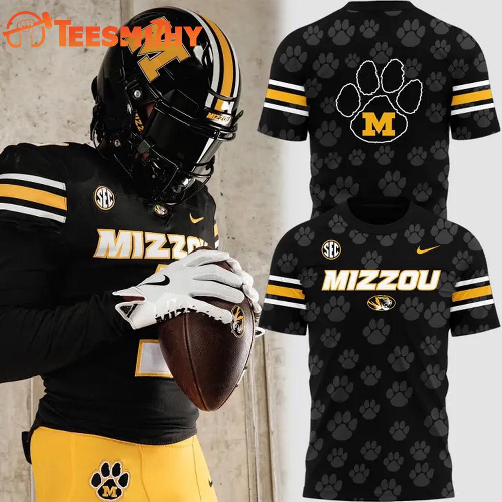 Missouri Tigers Football Dark Mode Mizzou Wordmark Uniform T Shirt Missouri Tigers Football Dark Mode Mizzou Wordmark Uniform T Shirt