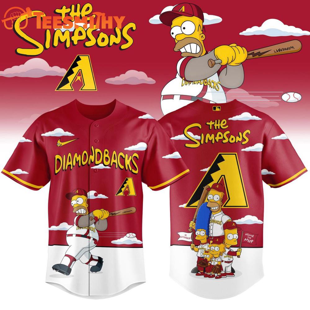 MLB Arizona Diamondbacks The Simpsons Special New Baseball Jersey